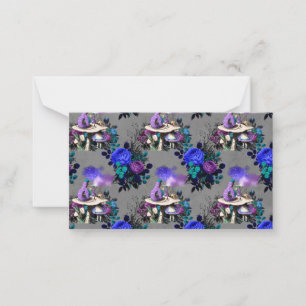 Alice in Wonderland Caterpillar Smoking Flowers Card