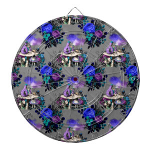 Alice in Wonderland Caterpillar Smoking Flowers Dartboard