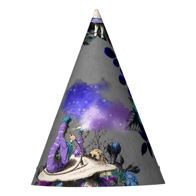 Alice in Wonderland Caterpillar Smoking Flowers Party Hat (Front)