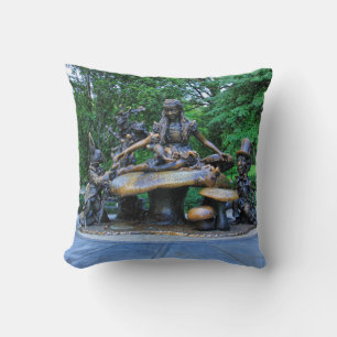 Alice in Wonderland - Central Park NYC #2 Throw Pillow