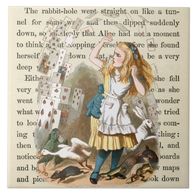 Alice In Wonderland  Ceramic Tile (Front)
