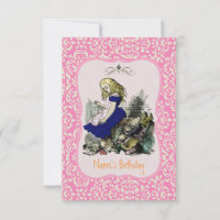 Alice in Wonderland CHANGE COLOR- Invitations/RSVP
