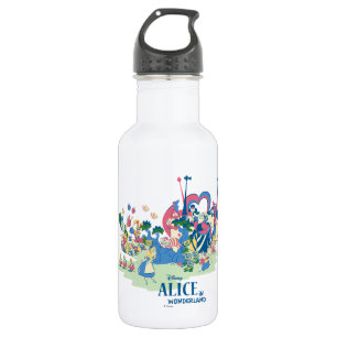 Alice in Wonderland Characters 532 Ml Water Bottle