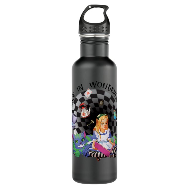 Alice In Wonderland - Chased the White Rabbit   710 Ml Water Bottle (Front)