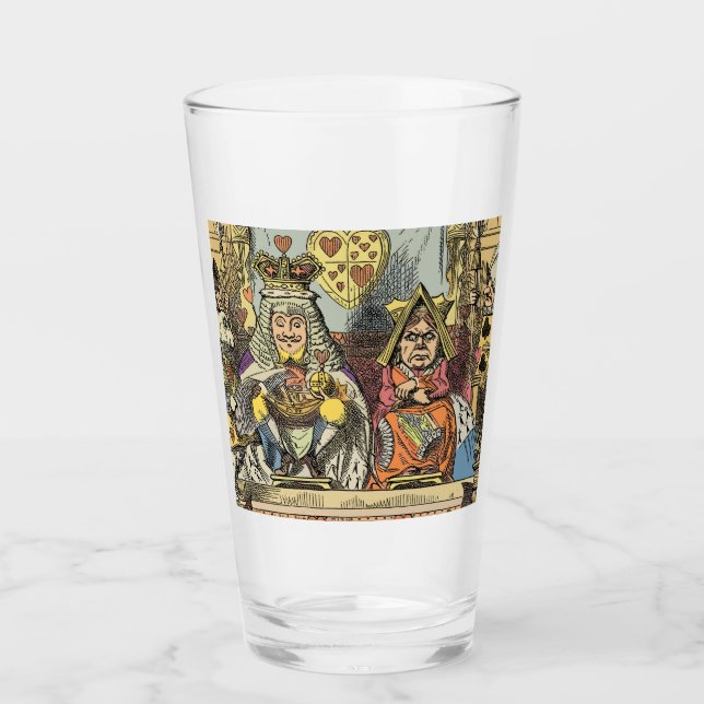 Alice in Wonderland Cheshire Cat Characters Glass (Front)