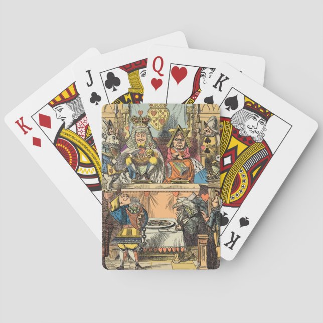 Alice in Wonderland Cheshire Cat Characters Playing Cards (Back)