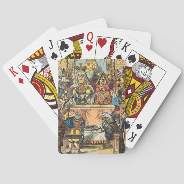 Alice in Wonderland Cheshire Cat Characters Playing Cards (Back)