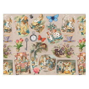Alice in Wonderland Cheshire Cat Characters Tablecloth