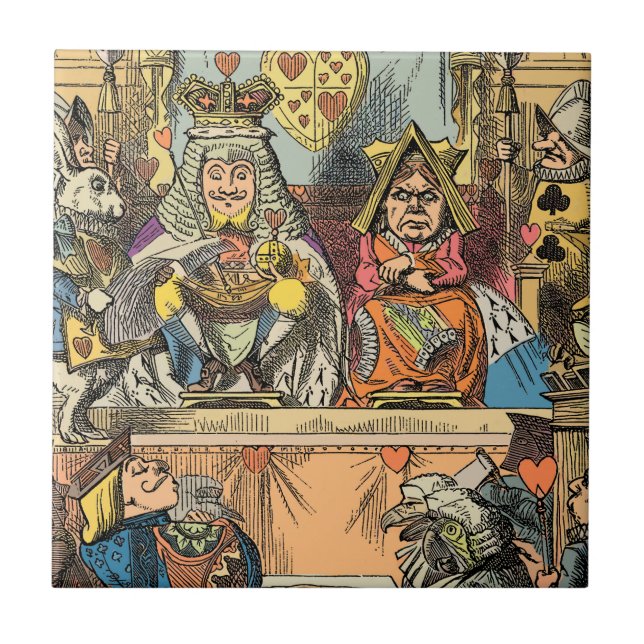 Alice in Wonderland Cheshire Cat Characters Tile (Front)