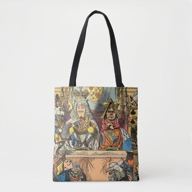 Alice in Wonderland Cheshire Cat Characters Tote Bag (Front)