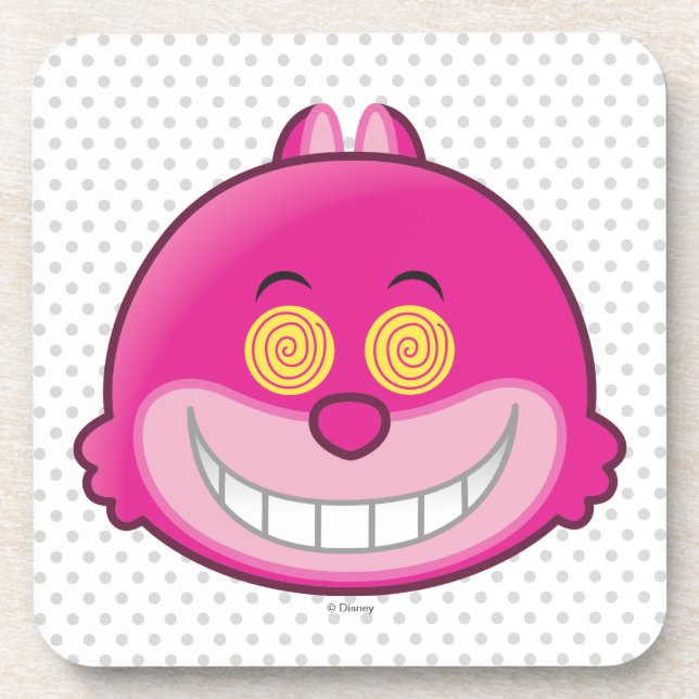 Alice in Wonderland | Cheshire Cat Emoji Coaster (Front)