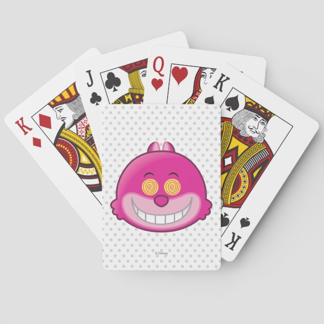 Alice in Wonderland | Cheshire Cat Emoji Playing Cards (Back)