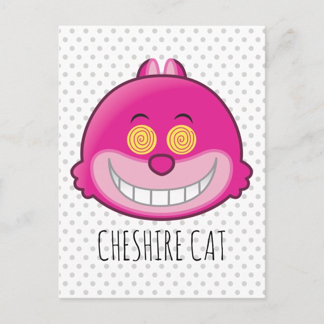 Alice in Wonderland | Cheshire Cat Emoji Postcard (Front)