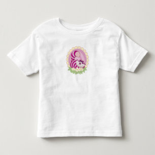 Alice in Wonderland Cheshire Cat grinning flowers Toddler T-shirt