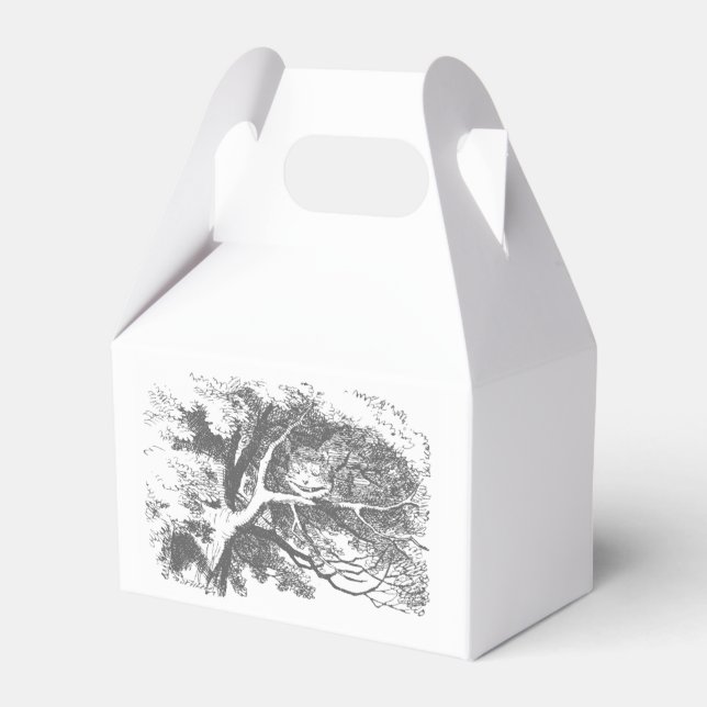 Alice in Wonderland Cheshire Cat Party Favour Boxe Favor Box (Front Side)