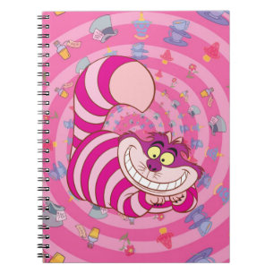 Alice in Wonderland   Cheshire Cat Smiling Notebook