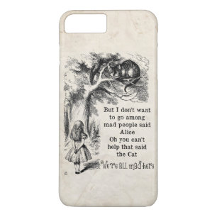 Alice in Wonderland; Cheshire Cat with Alice Case-Mate iPhone Case