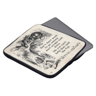 Alice in Wonderland; Cheshire Cat with Alice Laptop Sleeve