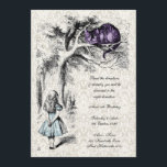 Alice in Wonderland Cheshire Tea Party Birthday Invitation<br><div class="desc">JOHN TENNIEL ILLUSTRATIONS - PD You can easily and quickly personalize this invite right here and now to see how it looks with your own party details shown on it. Just type over the example text in the box under the 'personalize it' heading and you'll see it change right here...</div>