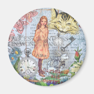 Alice in Wonderland Classic Cheshire Rabbit Alice Magnet