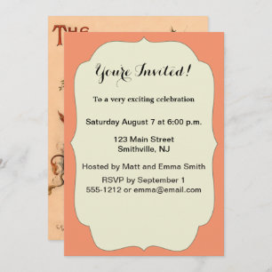 Alice in Wonderland Classic Illustrations Invitation