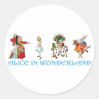 ALICE IN WONDERLAND CLASSIC ROUND STICKER