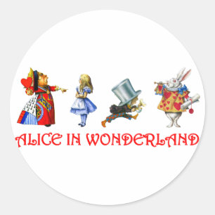 ALICE IN WONDERLAND CLASSIC ROUND STICKER