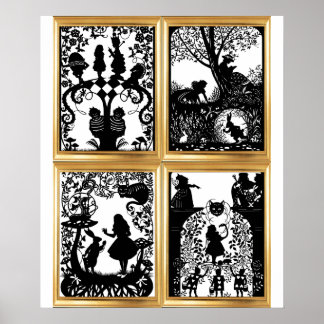 Alice in Wonderland  Collage Poster