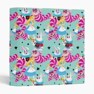 Alice In Wonderland   Colorful Fun Pattern Binder