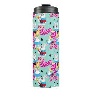 Alice In Wonderland   Colorful Fun Pattern Thermal Tumbler