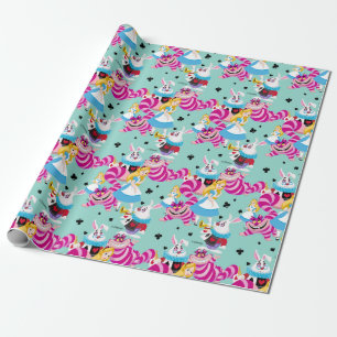 Alice In Wonderland   Colorful Fun Pattern Wrapping Paper