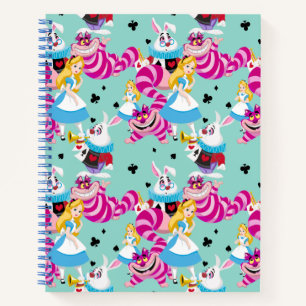 Alice In Wonderland   Colourful Fun Pattern Notebook