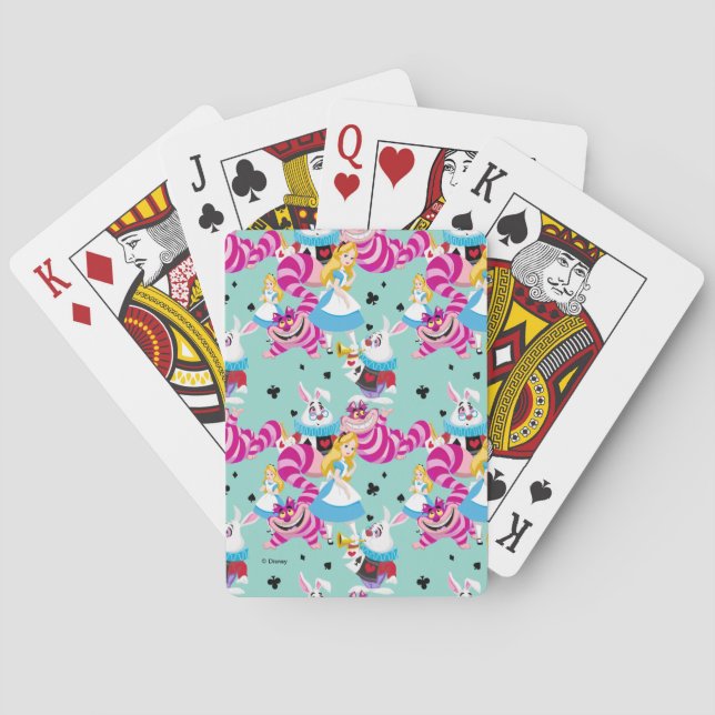 Alice In Wonderland | Colourful Fun Pattern Playing Cards (Back)