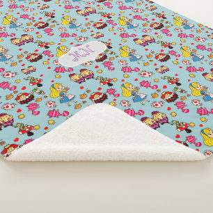 Alice in Wonderland Comforter -  ADD Monogram Sherpa Blanket