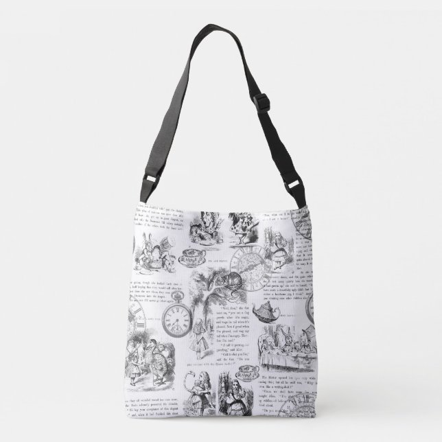 Alice in Wonderland Cross Body Bag (Back)