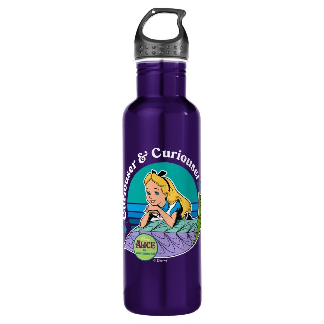 Alice in Wonderland | Curiouser & Curiouser 710 Ml Water Bottle (Front)
