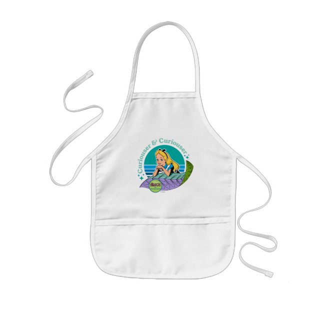 Alice in Wonderland | Curiouser & Curiouser Kids Apron (Front)