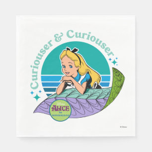 Alice in Wonderland   Curiouser & Curiouser Napkin