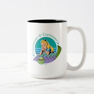 Alice in Wonderland   Curiouser & Curiouser Two-Tone Coffee Mug