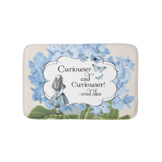 Alice in Wonderland Curiouser Hydrangea Bath Rug