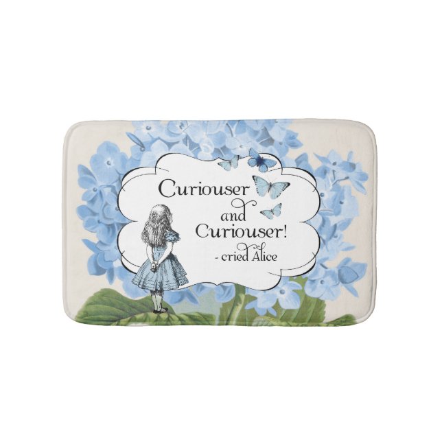 Alice in Wonderland Curiouser Hydrangea Bath Rug (Front)