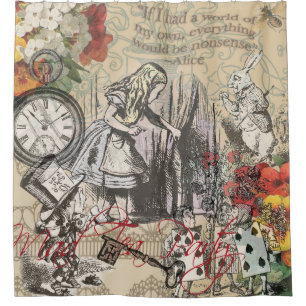 Alice in Wonderland Curtain Classic Art