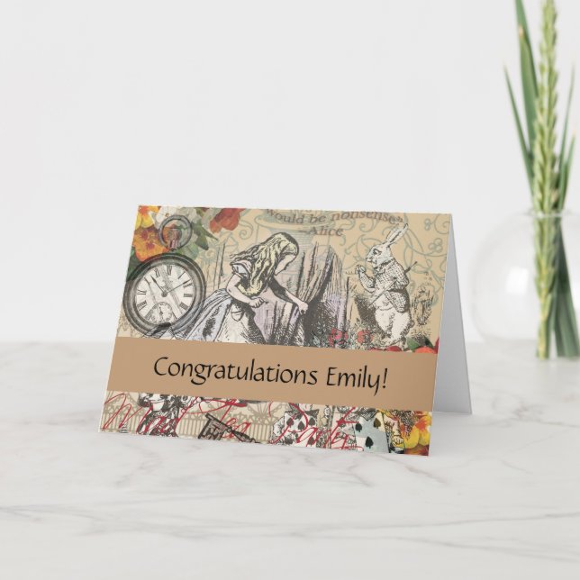 Alice in Wonderland Curtain Classic Art Card (Front)