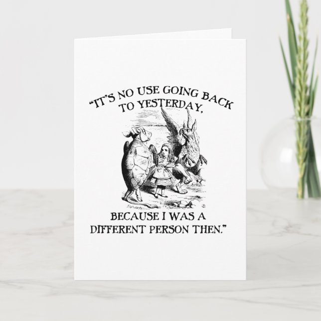Alice in Wonderland - Different Person Card (Front)