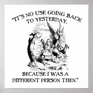 Alice in Wonderland - Different Person Poster