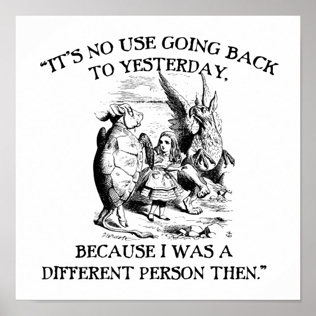 Alice in Wonderland - Different Person Poster (Front)