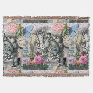 Alice in Wonderland Dodo Classic Artwork Throw Blanket