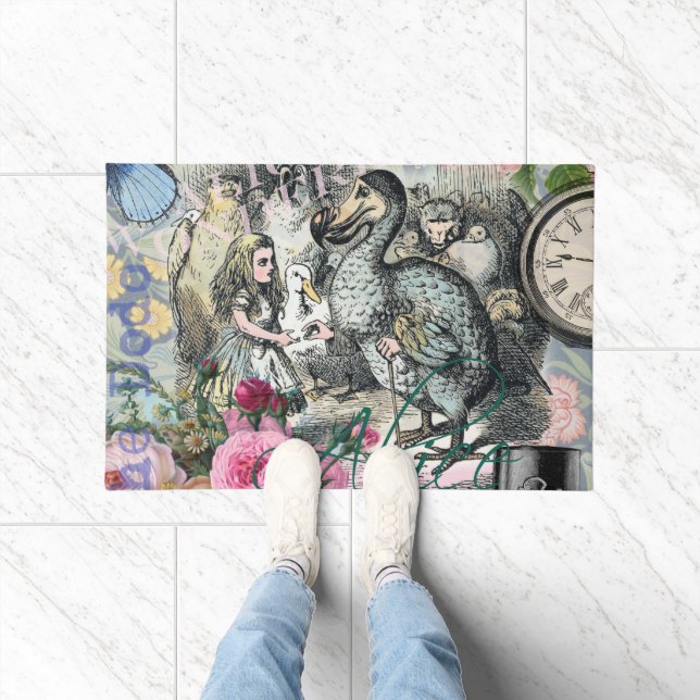 Alice in Wonderland Dodo Classic Tenniel Art Doormat (Indoor)