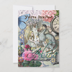 Alice in Wonderland Dodo Classic Tenniel Art Invitation