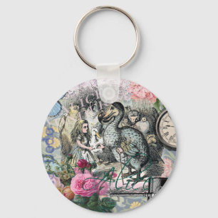 Alice in Wonderland Dodo Classic Tenniel Art Keychain